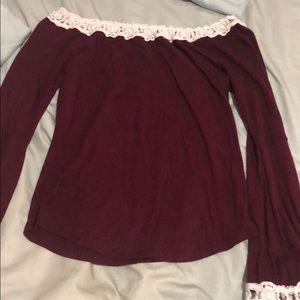 off the shoulder blouse